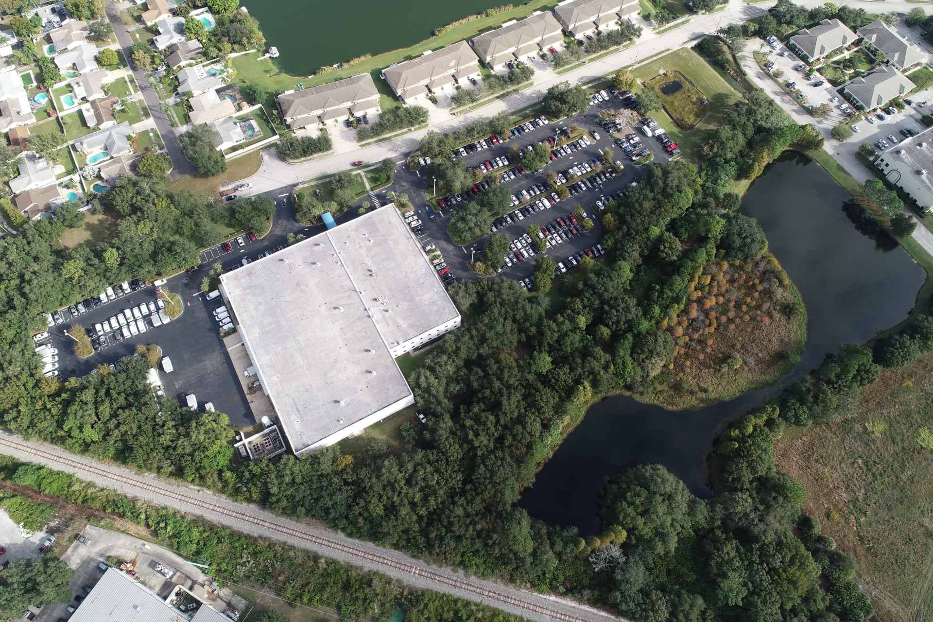 BayCare parking lots and overhead view